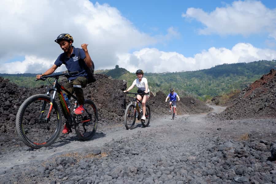 Mount Batur: Black Lava Cycling Tour w/ Natural Hot Spring - What to bring for a smoother day