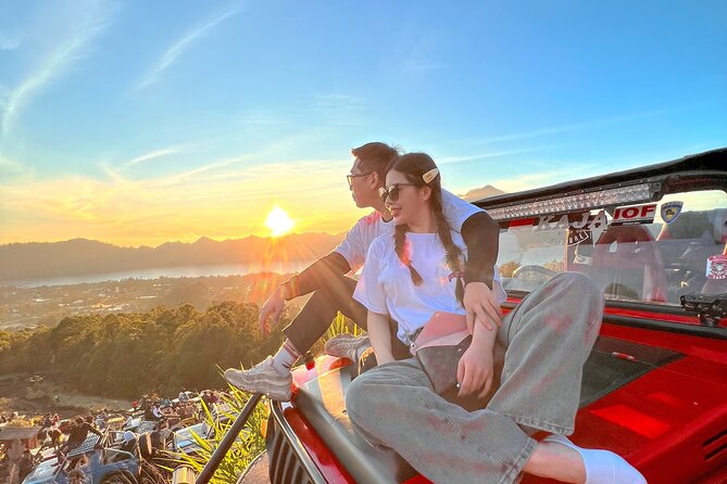 Mount Batur Jeep Sunrise & Natural Hot Spring - Watching first light above Mount Batur
