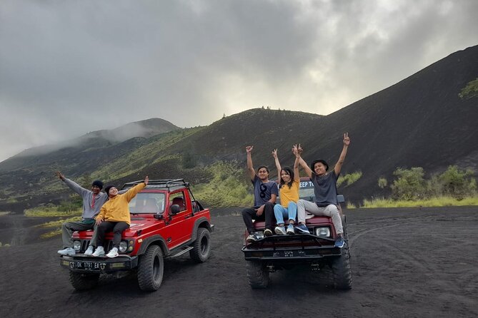 Mount Batur Sunrise Jeep Tour & Natural Hot Spring - Black lava and black sand after sunrise