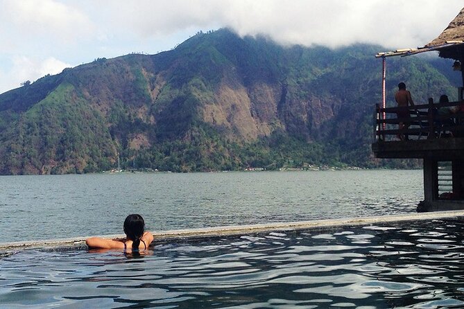 Mount Batur Sunrise Trek & Natural Hot Spring Experience - Lake Batur views from the natural hot spring