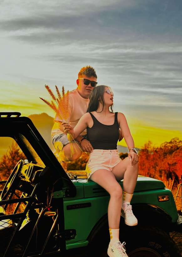 Mount Batur Sunset/Sunrise Jeep Tour & Natural Hot Springs - The jeep ride to the high viewpoint