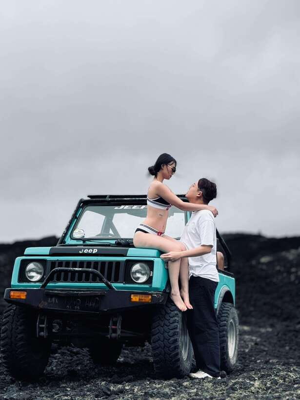 Mount Batur Sunset/Sunrise Jeep Tour & Natural Hot Springs - Warm water beside Lake Batur