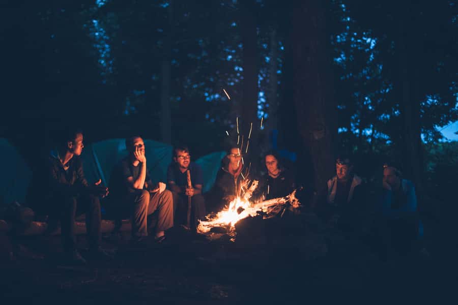 Mt. Batur: 2 Day Camping Trip, Summit Hike, and Hot Springs - A campfire dinner with grilled fish