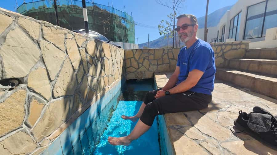 Muscat: full day tour to Nakhal, Rustaq and hot springs - Nakhal Fort, with coffee and mountain views