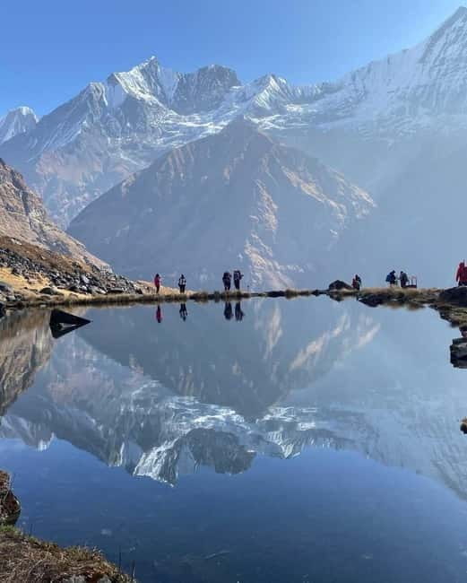 Pkr/Kathmandu: 5-Day Annapurna Base Camp & Hot spring Trek - Sunrise at base camp and the long descent