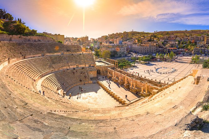 Private Amman City Sightseeing with Optional Arabic Mezze Lunch and Turkish Bath - The Roman Theatre and downtown Amman