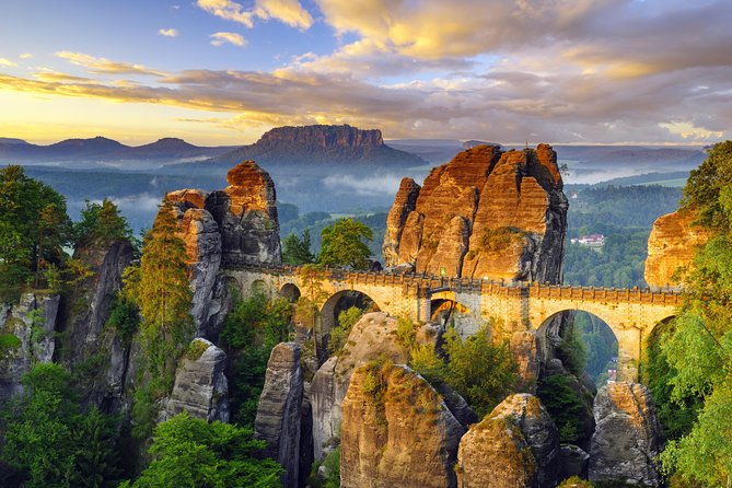 Private Custom Full day tour Saxon Switzerland Easy Tour&Unlimited Thermal Baths - Bastei Bridge delivers the day’s main view