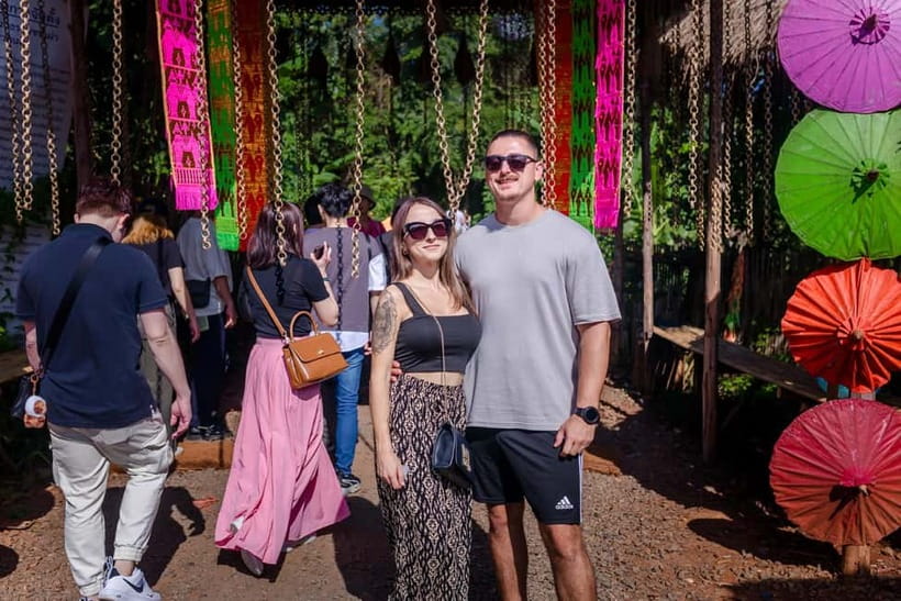 Red, Blue, White Temples & Hot Spring Trip from Chiang Mai - Lunch and the shape of the day
