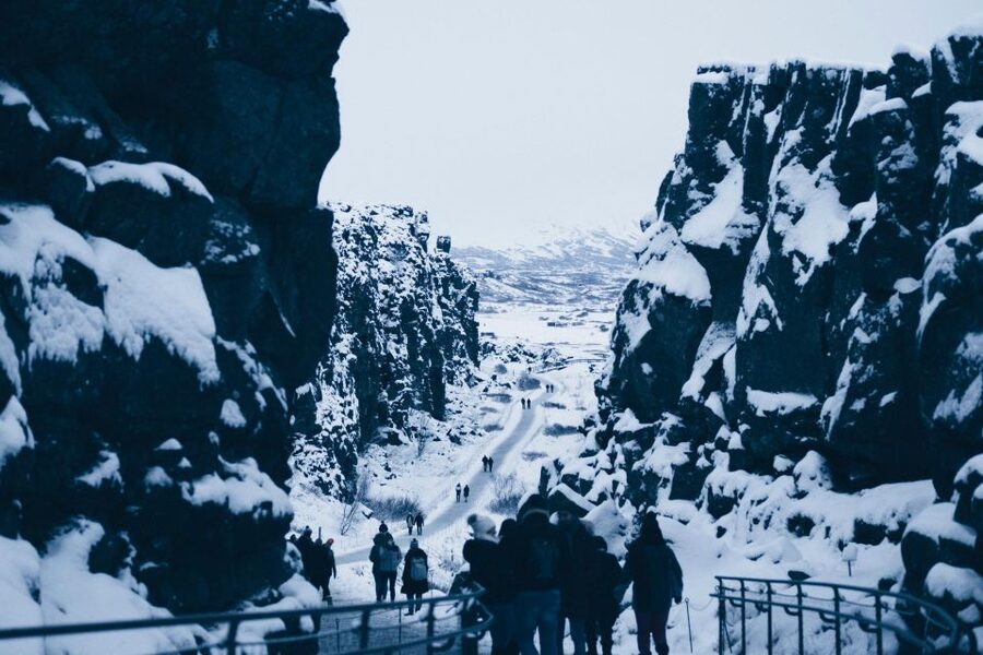 Reykjavík: Golden Circle, Blue Lagoon & Northern Lights Tour - Kerið adds a volcanic crater to the checklist
