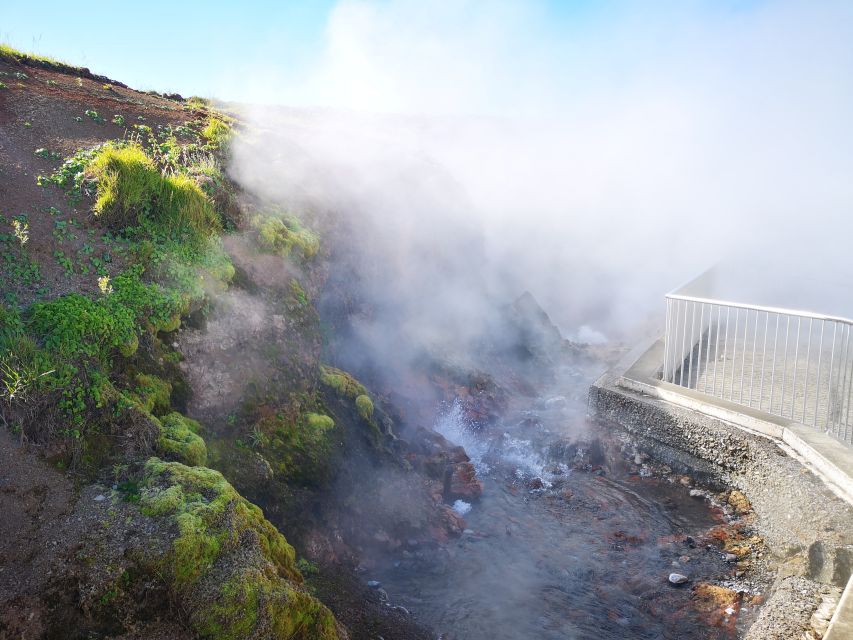Reykjavik: Lava Cave, Hot Springs, Horses & Waterfalls Tour - Walking inside Viðgelmir Lava Cave