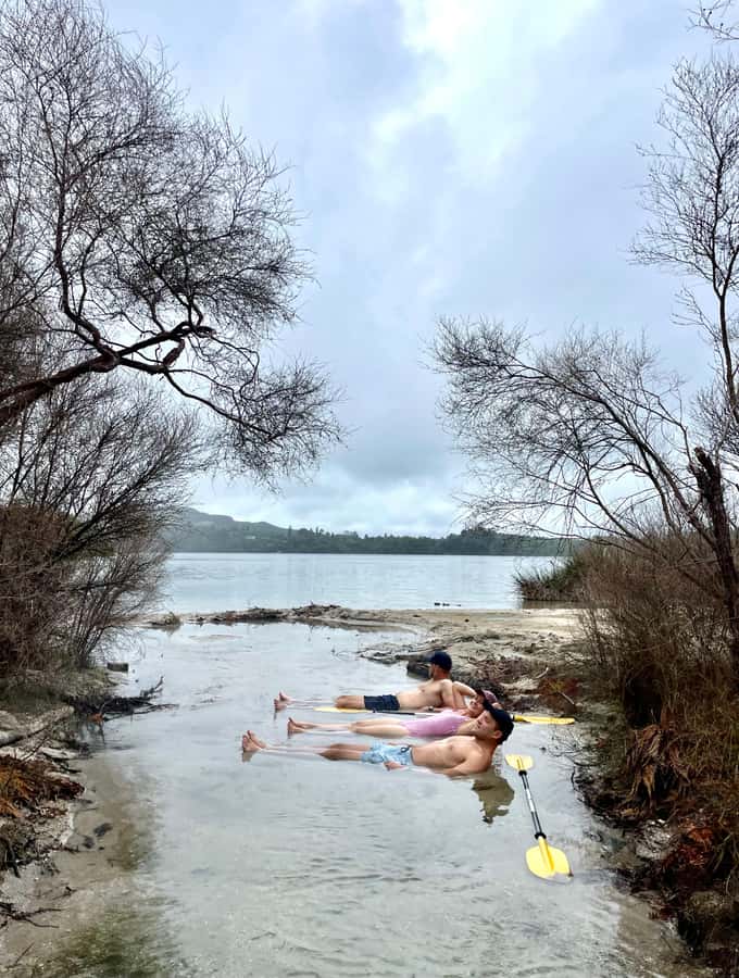 Rotorua: Secret adventure kayaking to natural hot springs - Maori stories and the names on the map