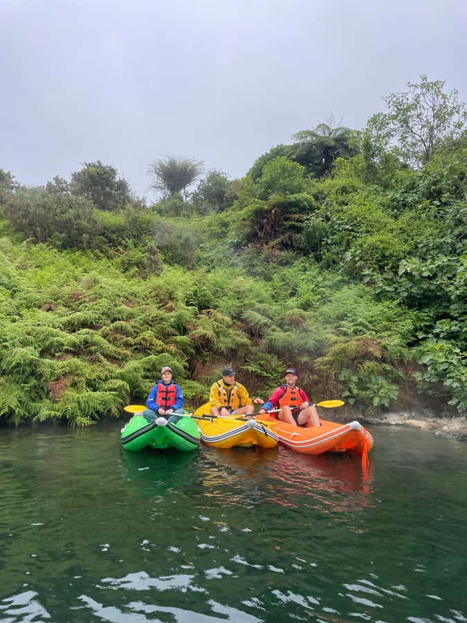 Rotorua: Secret adventure kayaking to natural hot springs - How the two-hour schedule works