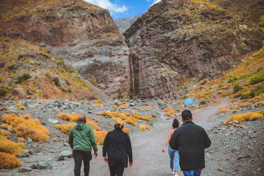 Santiago: Cajón del Maipo Hot Springs & Chilean Barbecue - A Chilean barbecue with wine and campfire