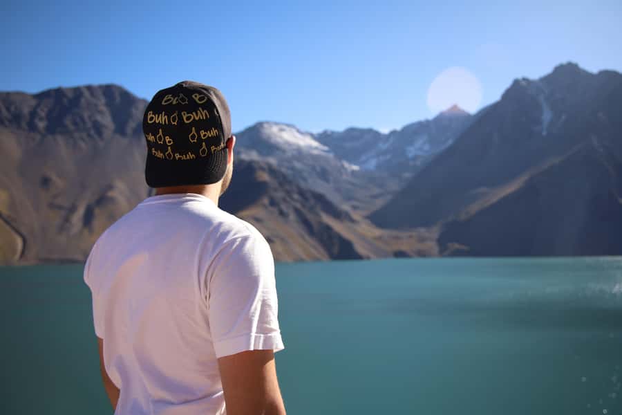 Santiago: Full day Embalse del Yeso, Casa de Chocolate, picnic & Hot Springs - A warm break at Termas de Colina