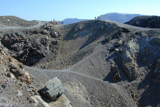 Santorini Volcano Hot Springs - Walking across Santorini Volcano