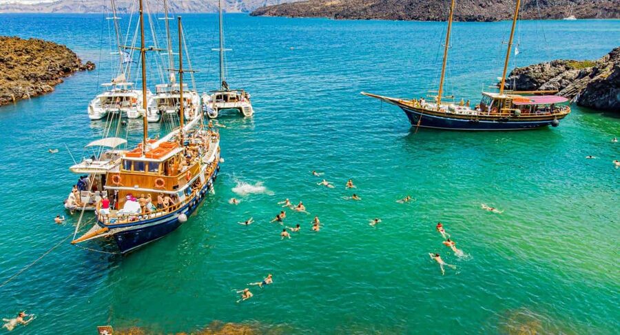 Santorini Volcano, Hot Springs Adventure - Thirassia: two hours for lunch and a slower pace