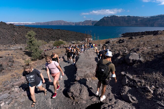 Santorini Volcano Hot Springs - Meeting the boat at Fira Old Port