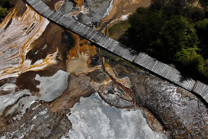 Self-Guided Geothermal Tour in Orakei Korako - Silica terraces, colour, and steam