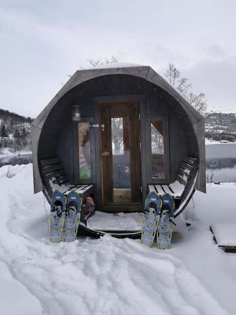 Senja: Wood-Fired Sauna Barrel - Heating the barrel with wood