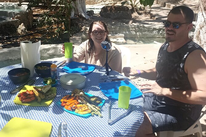 Shaded Hot Spring, Massage and Mex Grill in Puerto Vallarta - Fruit, guacamole, and a proper Mexican grill