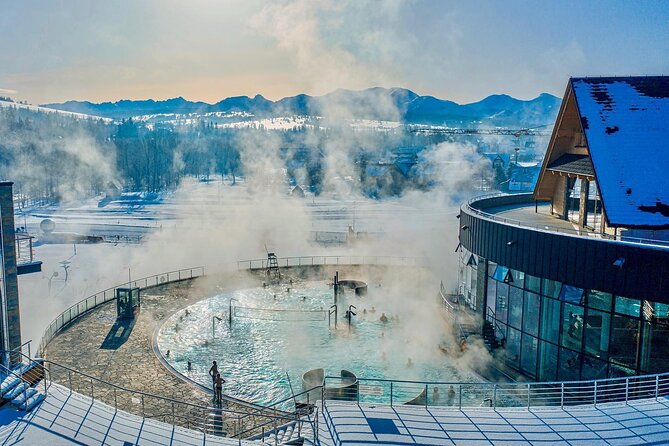 Snowmobile Ride and Thermal Pools with Hotel Pickup in Zakopane - Chochołów Thermal Baths after the ride