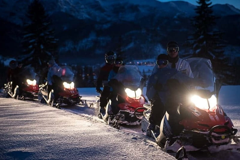 Snowmobile Ride with Zakopane and Hot Springs Combo Options - The snowmobile ride near Zakopane