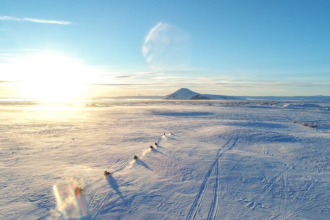 Snowmobile Tour by Lake Mývatn - Getting ready in a helmet and warm overall
