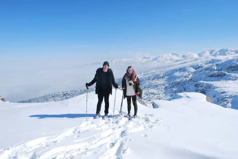 Sofia: Seven Rila Lakes Snowshoe Walk & Thermal Spring Pools - Taking the chairlift above the pine forest