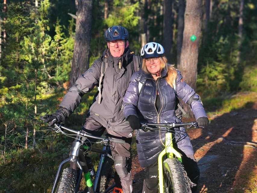 Stockholm: Fat Bike Forest Adventure with Lunch and Sauna - From Stockholm Central to the Kallhäll forest