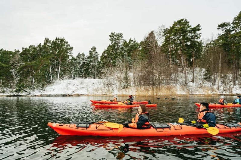 Stockholm: Winter Kayaking, Swedish Fika, and Hot Sauna - Getting dressed for cold water