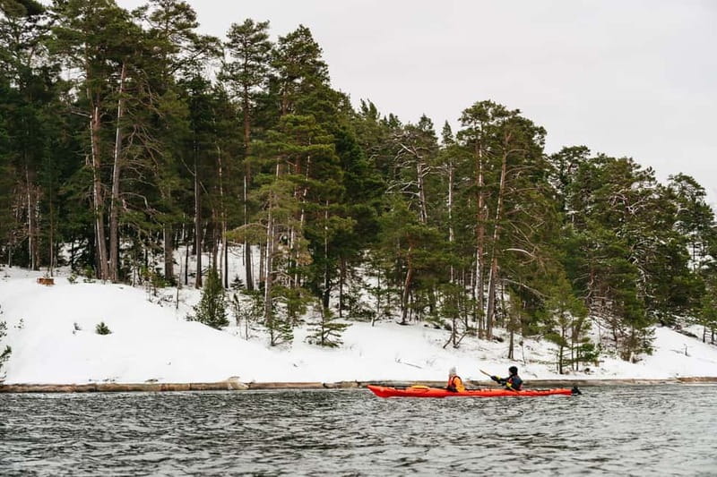 Stockholm: Winter Kayaking, Swedish Fika, and Hot Sauna - Paddling around Vaxholm and Bogesund
