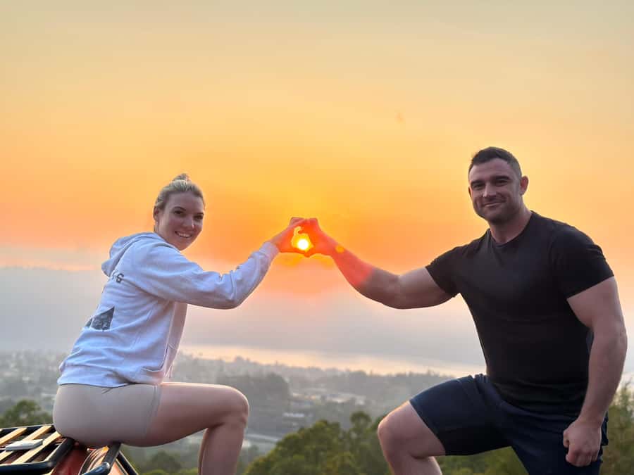 Sunrise Jeep Tour Mount Batur & Hot Spring (Private Tour) - Crossing the black lava fields