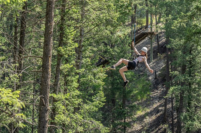 Thrilling 2-Hour Zipline Tour in Radium Hot Springs - Line six adds a game and a little competition