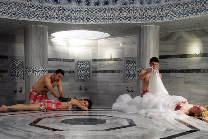 Traditional Turkish Bath Experience in Kusadasi - The foam treatment and washing stage