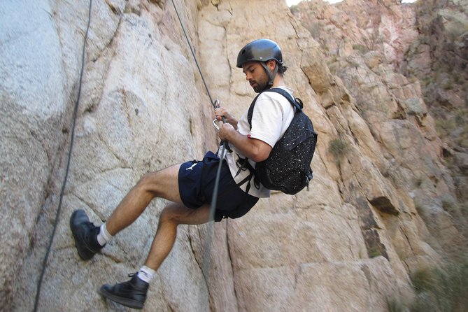 Trekking + Rapeles + Terma de Cacheuta ("Thermal Water Park") - The three-hour Virgin of Cacheuta trek