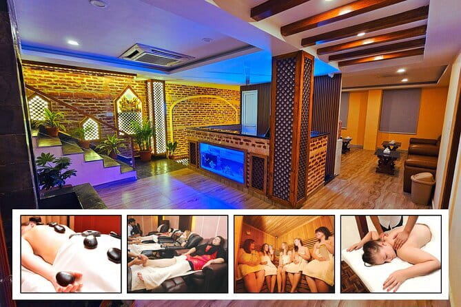 Unlimited Sauna Steam and Jacuzzi - The practical extras save packing space