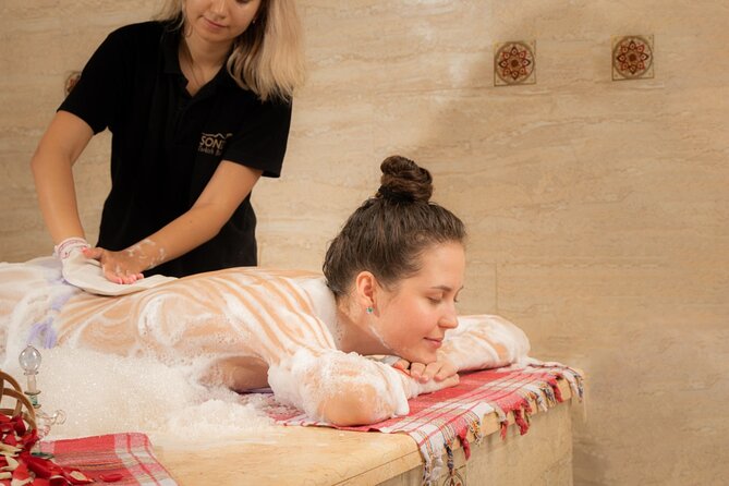 ViP Full Package Cleopatra Hammam & Full Body Massage in Hurghada - The heated marble stone is the center of the hammam