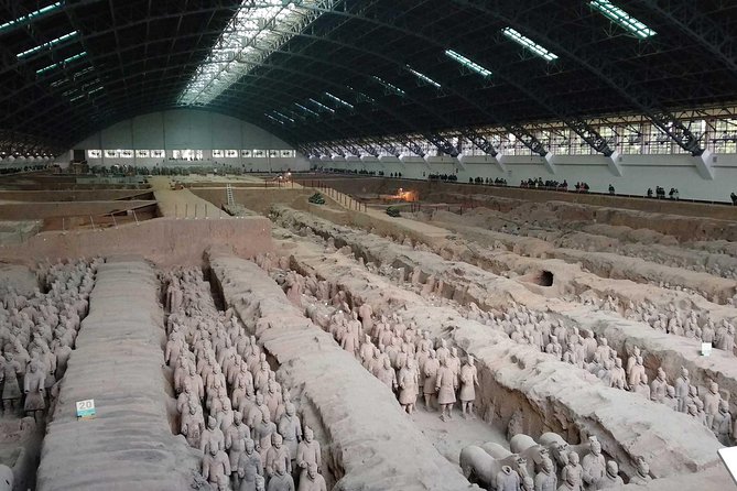 Xi'an Terracotta Warriors, Huaqing Hot Spring, and Banpo Museum - Entering the three Terracotta Warrior pits